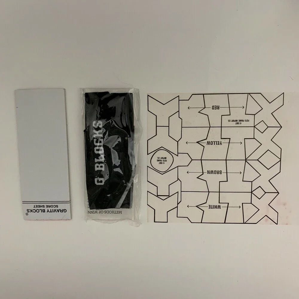 Vintage Gravity Blocks‎ Game 1997 Strategy Balance